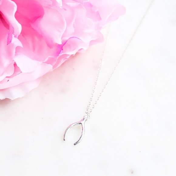 Dainty Wishbone Necklace - Picture 4 of 7